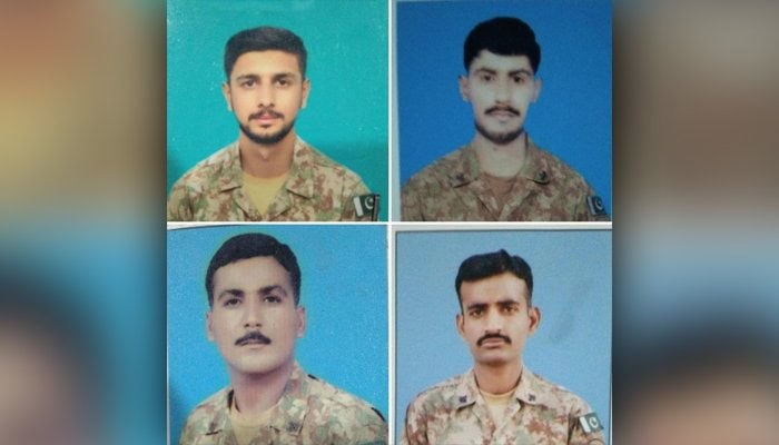 RAWALPINDI: Four soldiers of Pakistan Army embraced martyrdom amid thwarting terrorists' fire raid on security forces post in Makeen area of South Waziristan late Thursday night, according to the military’s media wing.