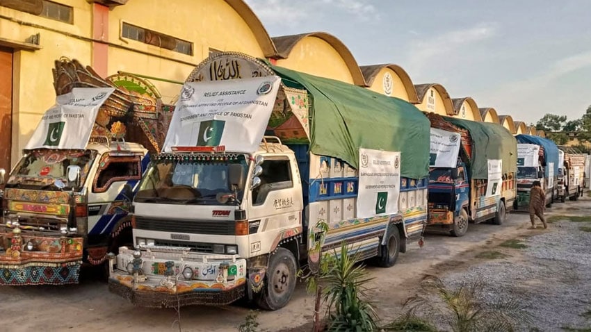 relief package to Afghanistan
