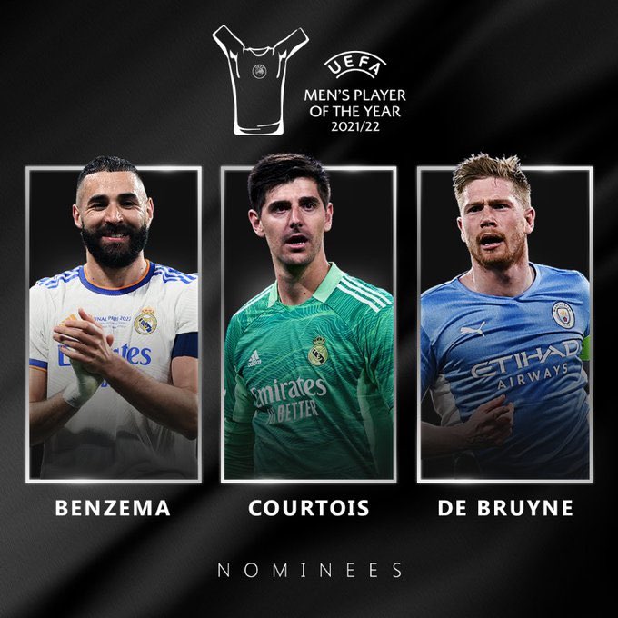 UEFA announces men's Player of the Year Finalists