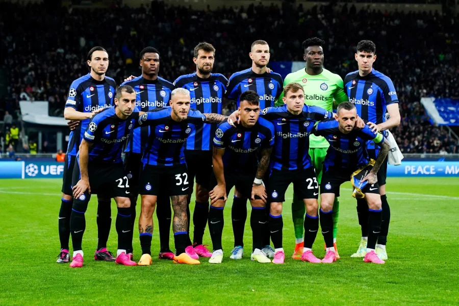 Inter Milan team that faced AC Milan in the Champions League semi-final