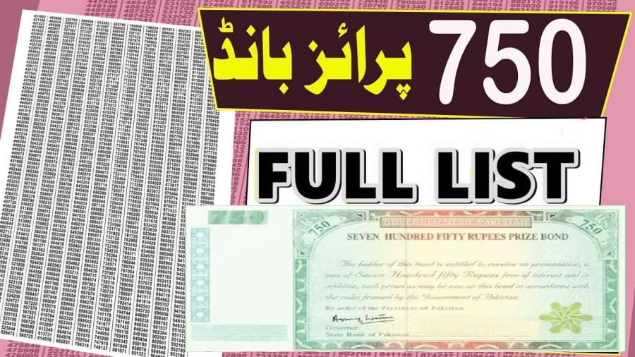 750 Prize Bond Full Draw List 15 Oct 2024