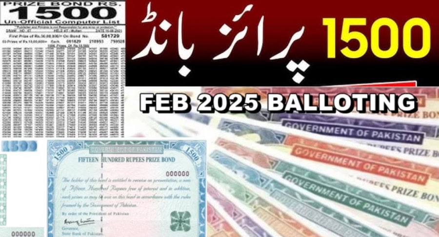1500 Prize Bond Feb 2025 Draw No 101 Balloting And Winners
