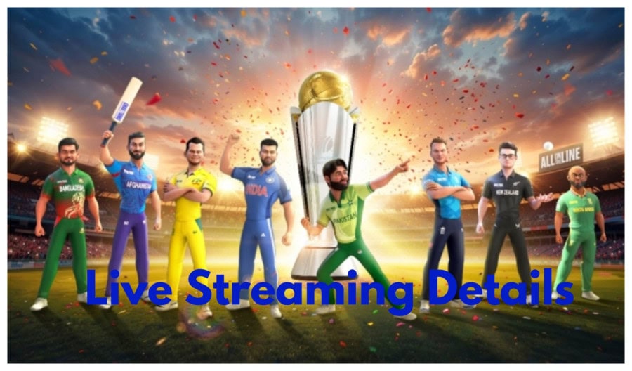 Champions Trophy 2025 Pak V Nz How To Watch Today Match Live