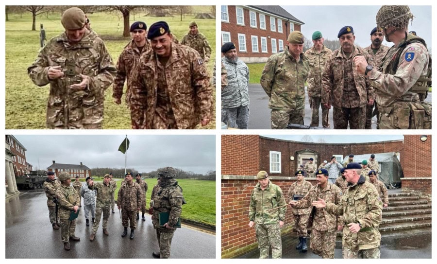 Coas Asim Munir Visits Uks Warminster Larkhill Garrisons