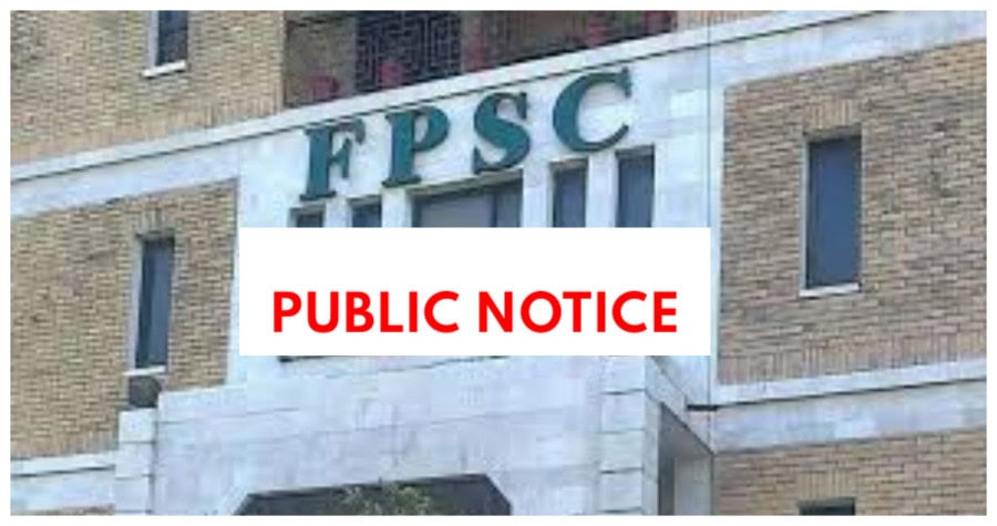 Fpsc Issues Latest Public Notice Regarding Css Exams 2025