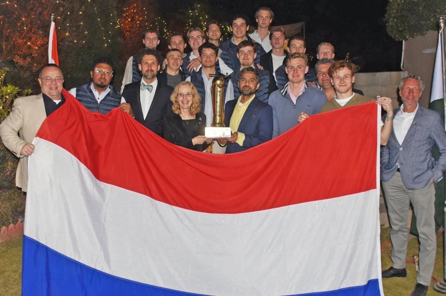Netherlands Envoy Hosts Reception For Dutch German Hockey Clubs