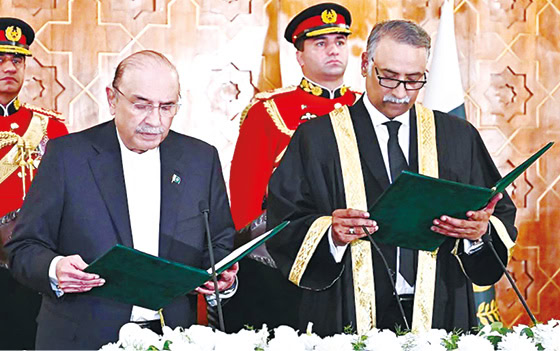 President Administers Oath To Justice Dogar As Acting Ihc Cj