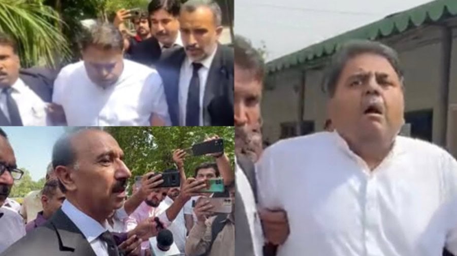 Tensions Within Pti Soaring As Fawad Chaudhry Slaps Shoaib Shaheen Outside Adiala Jail