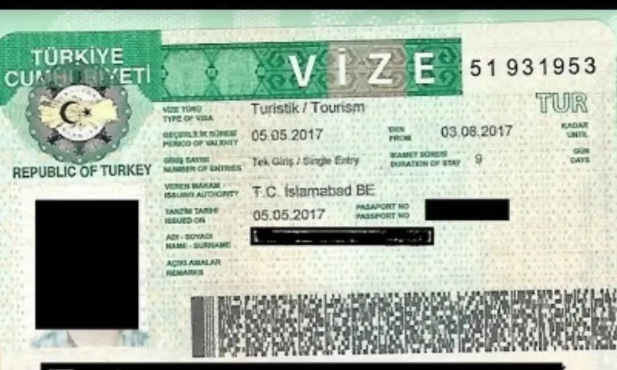 Turkiye Visit Visa Fee In Pakistan In Us Dollars Feb 2025 Update