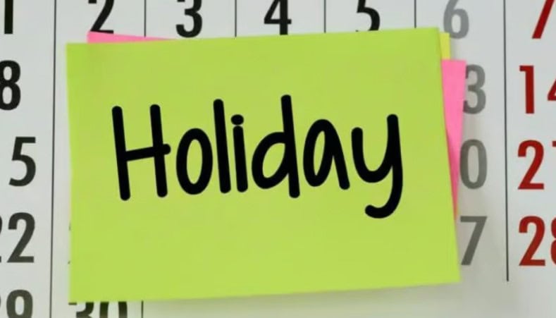 Two School Holidays Announced For Next Week Full Details Here