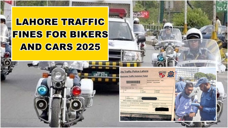 Updated List Of Traffic Fines And Rules In Lahore 2025