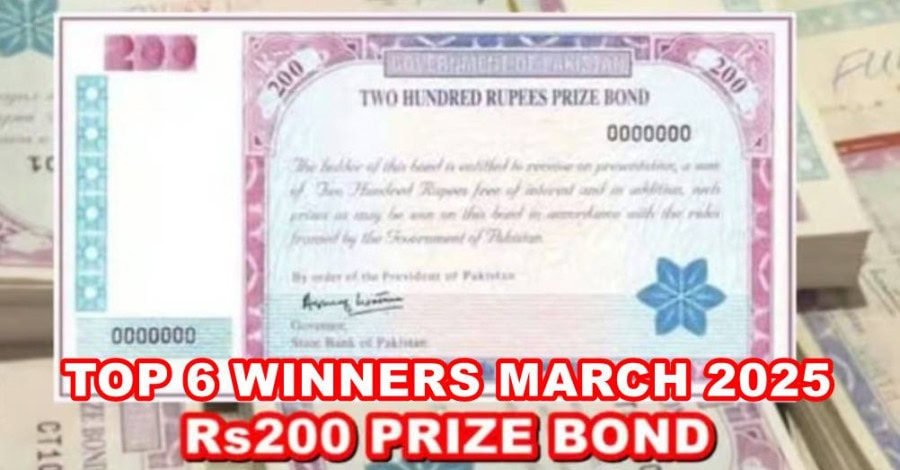 200 Prize Bond Draw First Second Winners Revealed March 2025