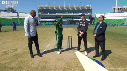 Champions Trophy 2025 New Zealand Opt To Bat First Against South Africa In Second Semi Final