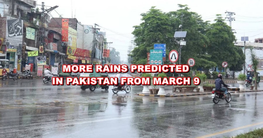 Pakistan Braces For Heavy Rainfall From March 9 Amid New Westerly Wave