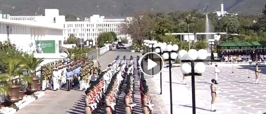Pakistan Day Military Parade Takes Place On Limited Scale At Aiwan E Sadar
