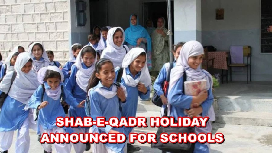 Shab E Qadr Holiday Announced For Karachi Sindh Schools On March 28