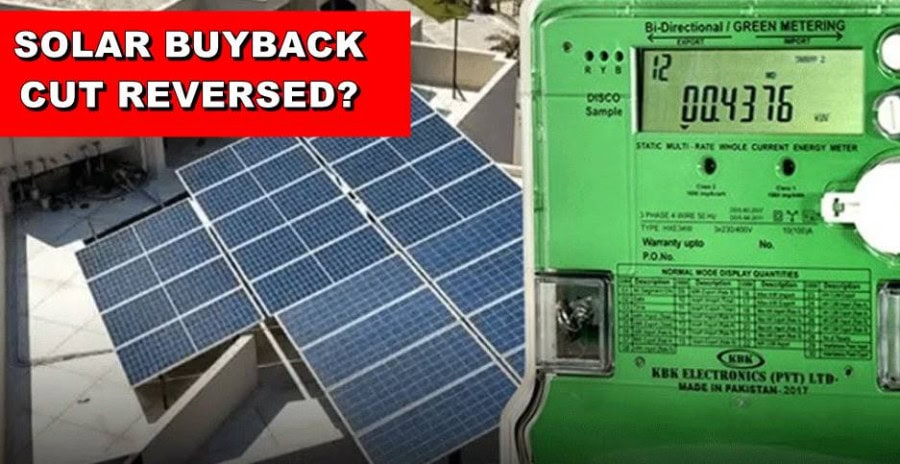 U Turn On Lowering Solar Buyback Rates In Pakistan