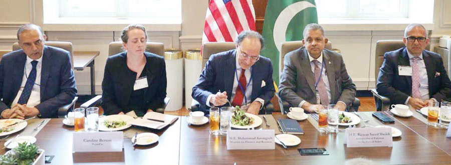 Aurangzeb Meets Global Leaders Discusses Macroeconomic Strategy