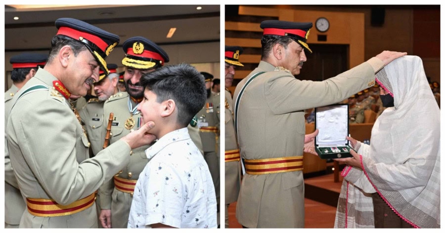 Coas Asim Munir Confers Military Honours On Pakistan Army Officers Soldiers