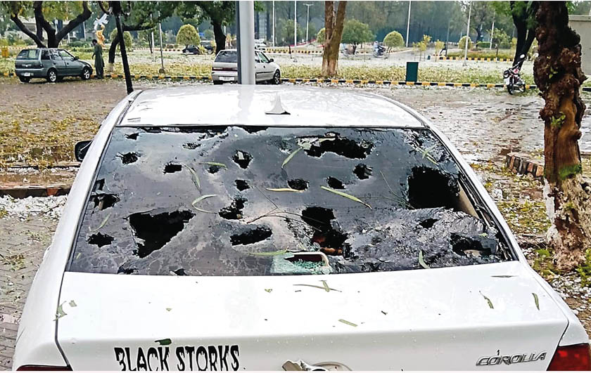 Hailstorm Turns Weather Cool Yet Cause Heavy Damage To Vehicles