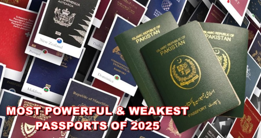 List Of Most Powerful Weakest Passports Of 2025 Revealed Where Does Pakistan Stand