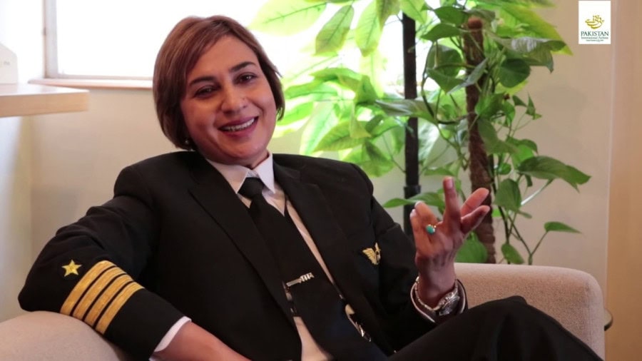 Pakistani Female Pilot Shahida Ismail Flies Pias Inaugural Lahore Baku Flight