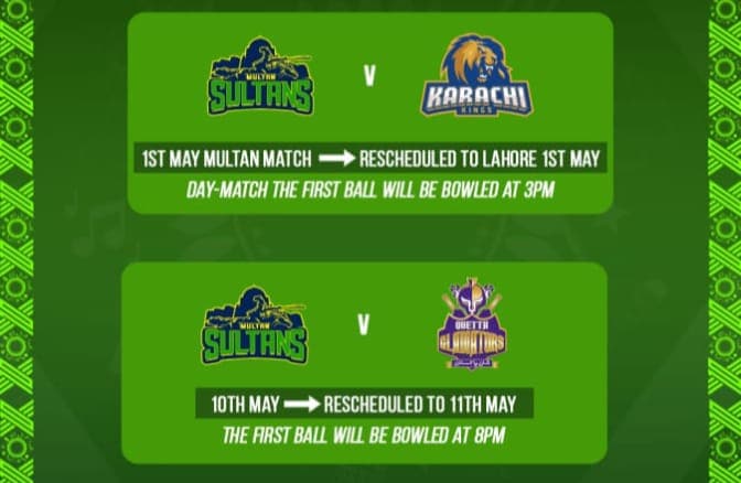 Pcb Reschedules Psl X Matches Due To Heatwaves