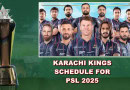 Psl 2025 Karachi Kings Full Schedule For This Season