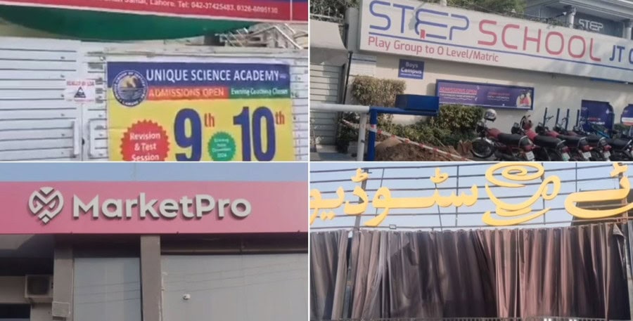 Unique School Chai Studio Among 113 Sealed In Lahore