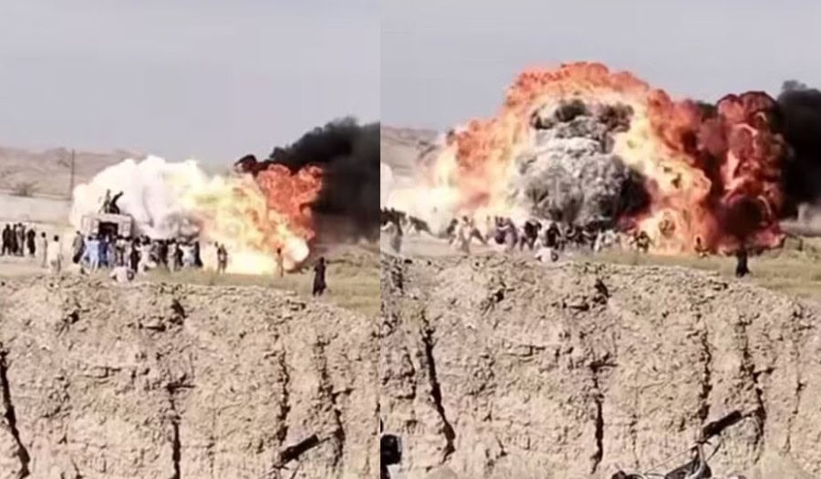 Watch Over 50 Injured As Petrol Laden Truck Explodes In Balochistans Nushki