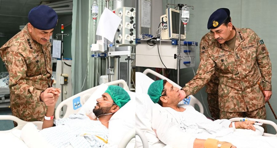 Army Chief Asim Munir Visits Marka E Haq Wounded Heroes At Cmh After Pak India Conflict
