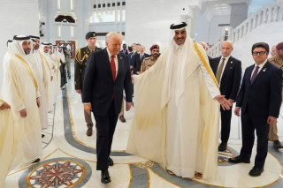 Donald Trump Lands In Doha For Key Talks On Peace Military Collaboration
