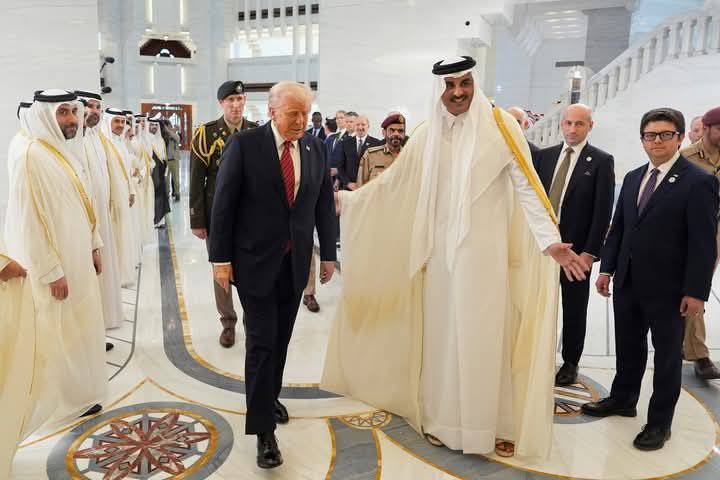 Donald Trump Lands In Doha For Key Talks On Peace Military Collaboration