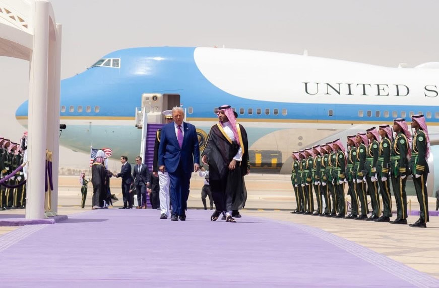 President Trump Arrives In Saudi Arabia To Begin Key Middle East Tour