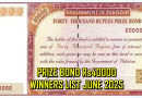 40000 Prize Bond Draw33 10 June 2025 Results Winners List