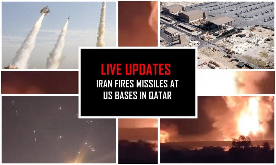 Live Updates Iran Attacks Us Military Bases In Qatar Iraq