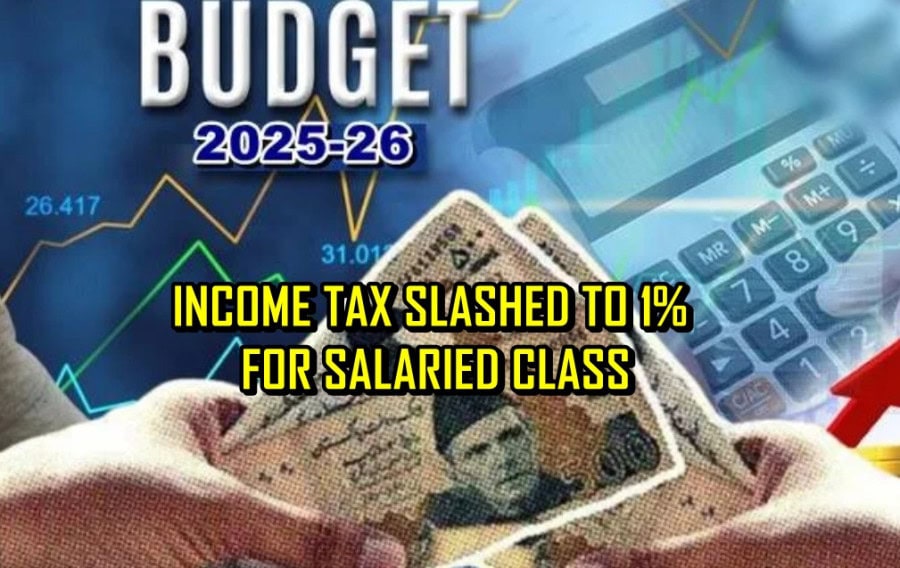 Pakistan Cuts Income Tax From 5 To 1 For Salaried Class Earning Up To Rs12lac A Year