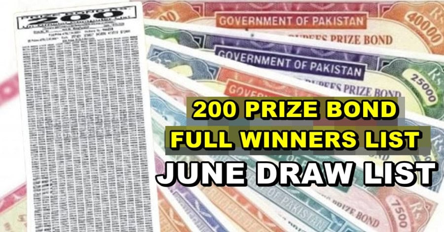 Rs 200 Prize Bond Draw 102 16 June 2025 Full Winners List Pdf Download