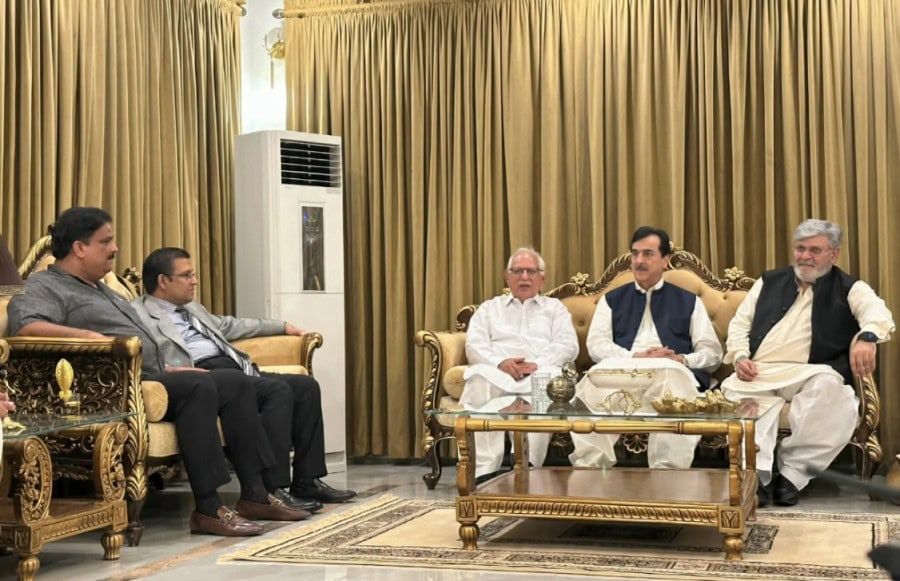 Senate Chairman Gilani Bishop Daniel Pledge Fostering Peace Interfaith Cooperation