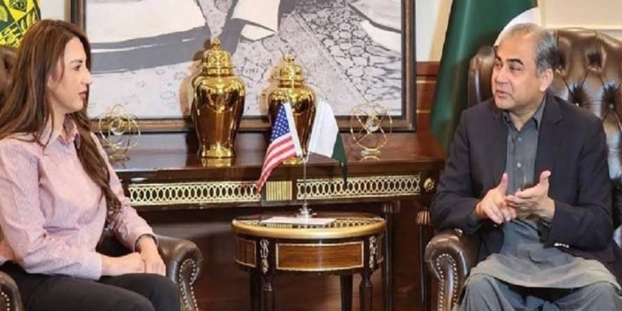 Us Envoy Natalie Baker Lauds Pakistans Peace Role In High Level Meeting With Naqvi