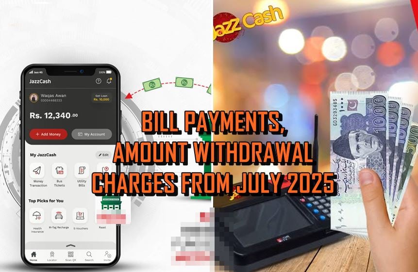July 2025 Update Jazzcash Amount Withdrawal Charges