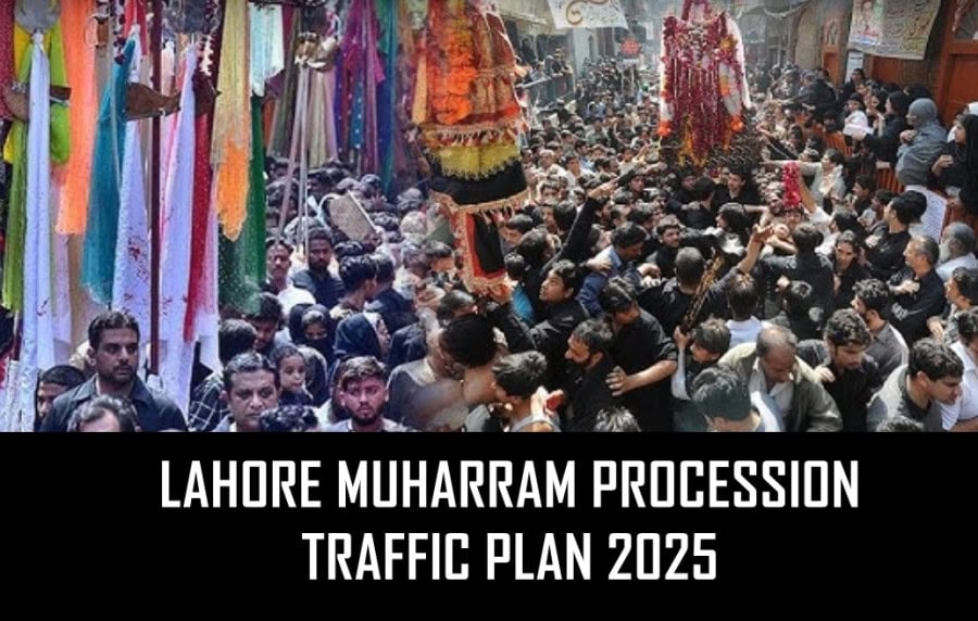 Lahore Traffic Plan For Muharram Processions 2025