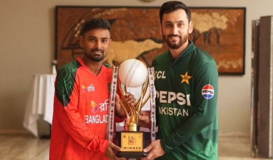 Pakistan Bangladesh T20 Series Trophy Unveiled In Dhaka