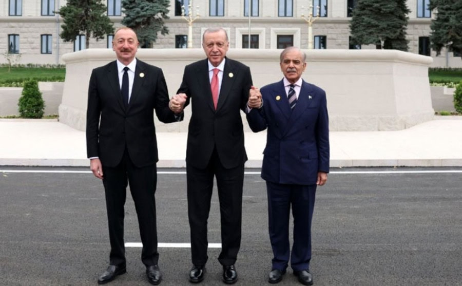 Pm Shehbaz Turkish And Azerbaijan Presidents Engage In Cordial Conversation
