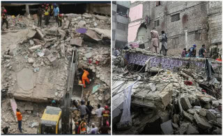 Race Against Time 9 Dead In Karachi Building Collapse As Rescue Ops Underway